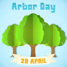 El día del árbol o fiesta del árbol es un recordatorio de la importancia de proteger las superficies arboladas y bosques. Ilustracion Del Dia Del Arbol Con Tres Arboles Sobre Fondo Azul Conveniente Para La Tarjeta De Felicitacion El Cartel Y La Bandera Estilo De Papel Ilustraciones Vectoriales Clip Art Vectorizado Libre De