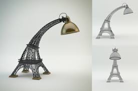 (a set of exquisite small mirror and lamp) cute led eiffel tower night light, fancy and romantic! Eiffel Tower Lamp 3d Model In Lamp 3dexport