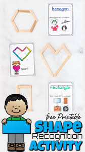 A ton of super awesome origami for kids projects! Free Printable Hands On Shape Recognition Activity For Kids
