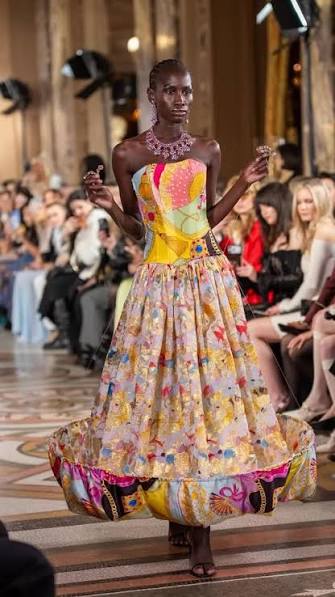 Floral Dress Runway