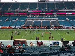 Hard Rock Stadium Section 118 Home Of Florida Marlins