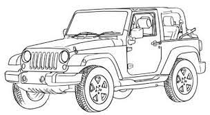 Jeep Wrangler Off Road Coloring Page Off Road Car Car Coloring Pages Cars Coloring Pages Jeep Drawing Truck Coloring Pages