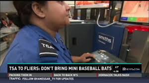 Just don't bring anything extremely stinky. Tsa To Fliers Don T Bring Mini Baseball Bats On Planes