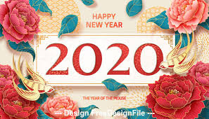 Download in under 30 seconds. Rat New Year Flower Decoration Banner Vector Free Download