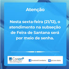 Atendimento Subseção Feira de Santana | Conselho Regional de Enfermagem da  Bahia