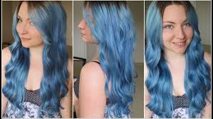 How I Dyed My Hair Pale Blue Ion Color Brilliance Shark Blue Azure Youtube Dye My Hair Ion Color Brilliance Dyed Hair Blue