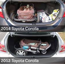 Instead, they create a shelf of sorts that partitions the trunk from the cabin. Redesigned 2014 Toyota Corolla Adds Extra Room Family Appeal News Cars Com