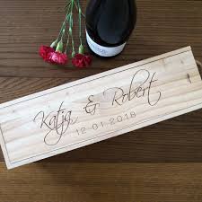 Personalisierte Weinbox Zur Hochzeit Mit Bildern Weinbox Box Geschenke