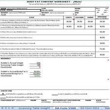 Army Body Fat Calculator Army