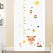 A sticker chart is a reward chart on which you add stickers to acknowledge desirable behavior. Home Decor Cute Kids Height Decal Decor Room Acrylic Wall Sticker Chart Measure Care Growth Stickers