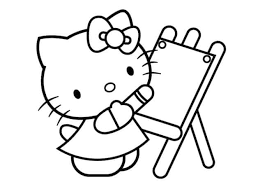 Un altro aspetto che caratterizza hello kitty è l'assenza della bocca (eccezione fatta per la serie animata in cui invece la bocca è visibile). Hello Kitty Che Disegna Da Colorare Cose Per Crescere