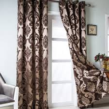 Protect against uv rays and sunlight which can damage floors and furniture, thus saving you money that could have been wasted on expensive repairs and replacements. Buy Napearl Brown Curtains For Living Room Gothic Jacquard Curtain Drapes With Floral Patterns Damask Curtains For Bedroom 84 Inch Length Set Of 2 Panels Each 52 X 84 Inches Online In Indonesia B07b469lk5