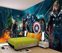 Avengers Marvel Heros Iron Man 3d Full Wall Mural Photo Wallpaper Home Dec Kids Marvel Bedroom Marvel Room Avengers Room