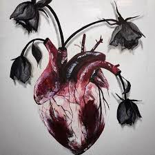 Art Is A Way Of Survival Heart With Flowers Anatomical Heart Art Heart Art Anatomy Art