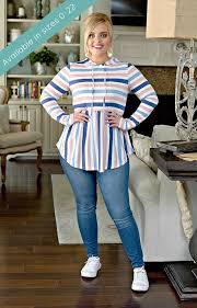 You can find all casual, fitness and business womens shorts styles 2021 with ease. In Control Striped Hooded Top Multi In 2021 Curvy Casual Outfits Stylish Outfits For Women Over 50 Mommy Outfits