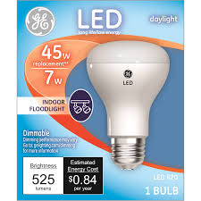 Ge Led 7 Watt R20 Daylight Flood Bulb 45 Watt Equivalent 1 Count Led Bulbs Meijer Grocery Pharmacy Home More