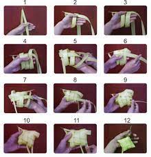 Diy Cara Menganyam Ketupat Dengan Mudah Untuk Lebaran Leaf Crafts Weaving Crafts