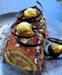 Buche Au Chocolat Facile Facon Ferrero Recettes By Hanane Buche Au Chocolat Recette Gateaux Et Desserts
