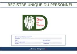 Maybe you would like to learn more about one of these? Tout Savoir A Propos Du Registre Unique Du Personnel