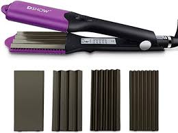 Bio Ionic 10x Pro Styling Iron 1 With Vibrating Plates Amazon Com Dshow 4 In 1 Hair Crimper Hair Waver Hair Straightener Curling Iron With 4 Interchangeable Ceramic Flat Crimp In 2020 Crimping Iron Hair Crimper Hair Waver