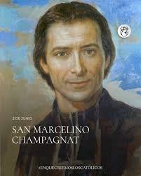Marcelino Champagnat (1789-1840) presbítero, de la Sociedad de María,  fundador de los Hermanos Maristas de la Enseñanza o Hermanitos de María,  nació el 20 de mayo de 1789 en Marlhes, un pueblo