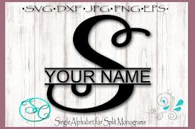 Create my name alphabet pictures. Split Monogram Letter S Single Letter File 290667 Svgs Design Bundles