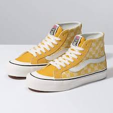 Black And White Checkered High Top Vans Distressed Checkerboard Sk8 Hi 138 Decon Sf Vans Cute Vans Vans Shoes