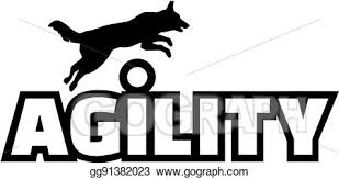Vector Art Agility Word With Jumping Dog Eps Clipart Gg91382023 Gograph In 2020 Jumping Dog Clip Art Dog Vector