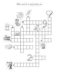 Mots Croises Avec Le Son Eu Et Oeu Mots Croises Exercice Ce1 Jeux Alphabet