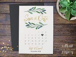 Calendar Save The Date Printable Save The Date Template Greenery Wedding Invitation Save Our Date Oli Wedding Website Free Wedding Invitations Wedding Calendar