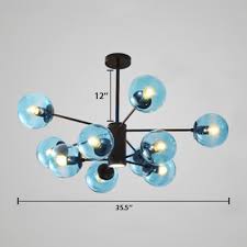 Maybe you would like to learn more about one of these? Faded Blue Glass Bubble Chandelier Modern Chic Multi Light Suspended Ceiling Lamp Beautifulhalo Com