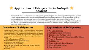 Applications of Refrigerants: An In ...