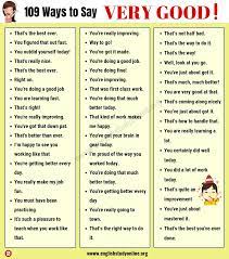 Very Good Synonym 109 Useful Ways To Say Very Good In English English Study Online Synonyms For Awesome English Study Learn English Words