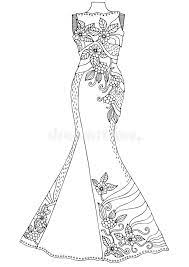 Stellar designs to inspire you so that one day create your own. Women S Lace Dress Hand Drawn Illustration For Coloring Page Poster Or Invitation Card Design Stock Vector Illustration Of Female Black 105191629