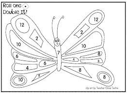 Eric Carle Butterfly Colouring Page Printable Google Search Hungry Caterpillar Math Books Joyful Learning