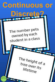 Continuous Or Discrete Sort Teaching Algebra Teaching Math 8th Grade Math