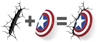 Escudo/bandera mazatlán fútbol club mazatlán . Diseno De Escudo De Capitan America 3d Lampara De Pared Led 3d Light Fx Iluminacion De Ambiente Iluminacion Kaffeguiden Dk