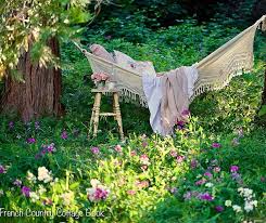 Cozy Weekend View This Hammock Hangs In Between 2 Trees That Are In A Line Of Probably A Dozen Old Tre With Images French Country Cottage Country Cottage French Country