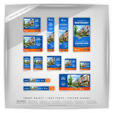 Visualise up to 3 ad copy versions at the same time. Real Estate Google Banner Set Psd Mockup Psd Mockup Template Free Download