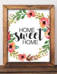 Home Sweet Home Printable Art Wall Kids Entryway Decor Home Signs