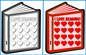 I Love Reading Sticker Charts Book Templates