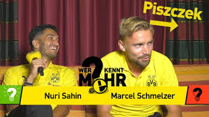 Das muster was das kleid hat gefällt mir nicht und die leggings dazu auch nicht, aber die schuhe sind top. Nuri Sahin Vs Marcel Schmelzer Who Knows More The Bvb Duel Youtube