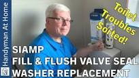 How To Stop A Toilet Running - Fill & Flush Valve Seal Washer Replacement - SIAMP Optima 49