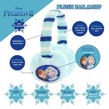 Disney Kids Winter Earmuff, Kids Gloves or Toddlers Mittens, Frozen Elsa  and Anna Baby Beanie for Girl Ages 4-7