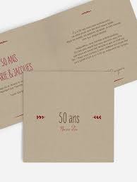 Votre couple uni nous a permis d'évoluer dans une famille soudée, un milieu équilibré : Invitation Anniversaire Mariage 50 Ans Rustic Love