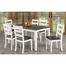 Make sure you have enough plates, forks, spoons and knives on hand: Brassex Contemporary 7 Piece Casual Dining Set Espresso White Oak Best Buy Canada