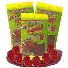 Amazon.com : Chamoy and Chili Soaked Gummy Bears, Salty, Sweet, Sour, and  Spicy Mexican Candies, Unique Dessert Toppers, Pack of 3, 2.7 Ounces :  Grocery & Gourmet Food