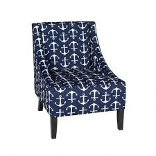 One Of My Favorite Discoveries At Christmastreeshops Com 34 25 Blue White Anchor Sleigh Side Chair Side Chairs Chair Christmas Tree Shop
