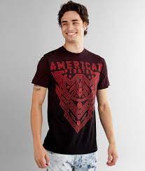 Slide 1 of 2, active. American Fighter Kendleton T Shirt Men S T Shirts In Red Black Buckle