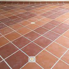 The Garage Floor Terracotta Tiles Terracotta Tiles Flooring Garage Floor